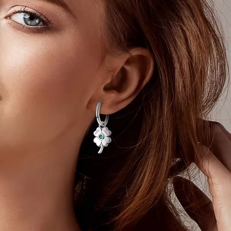 Lucky Clover Dangle Earrings - bellissi