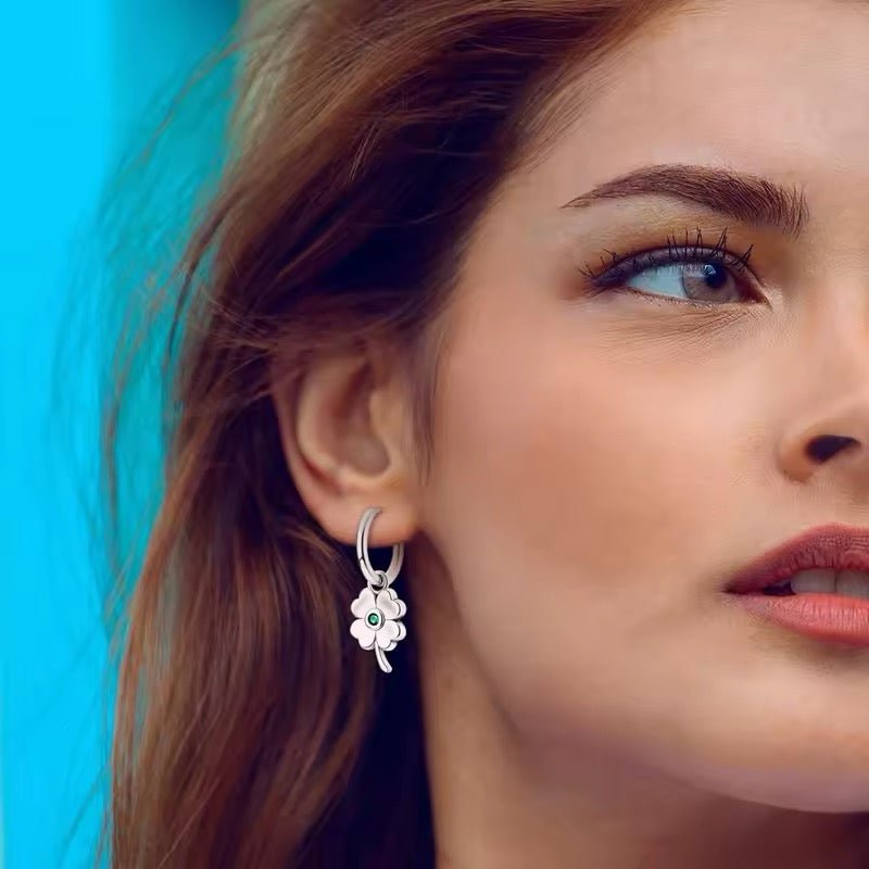 Lucky Clover Dangle Earrings - bellissi