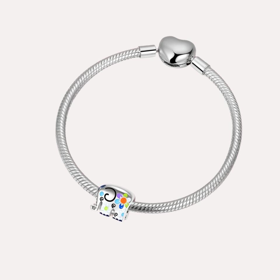 Lucky Elephant Multicoloured Charm - bellissi