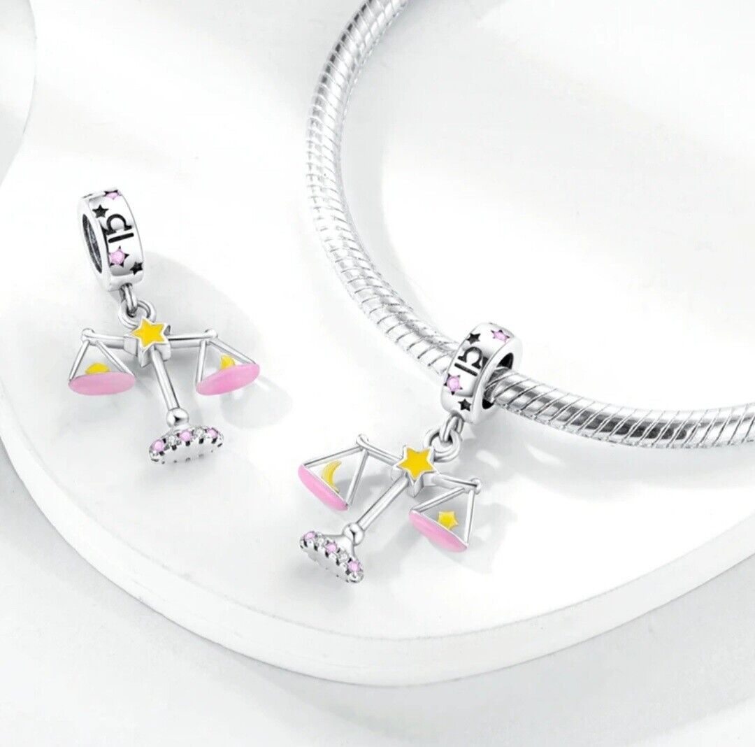 Luminous Zodiac Sign Libra Dangle Charm - bellissi
