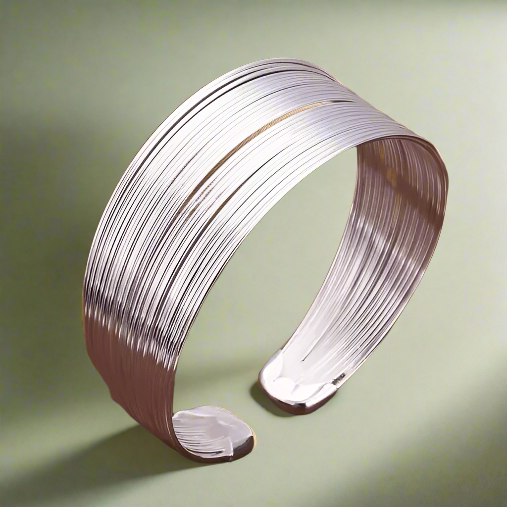 Open cute bangle bracelet earrings ring Set