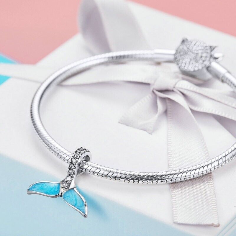 Mermaid Blue Fishtail Charm - bellissi