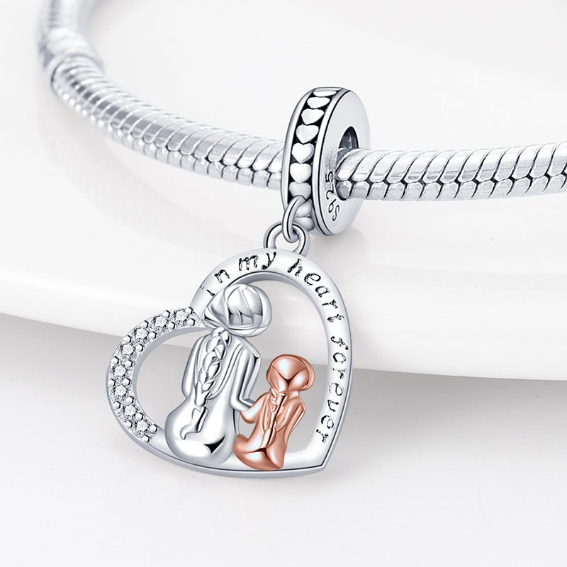 Mum & Daughter Dangle Charm - bellissi