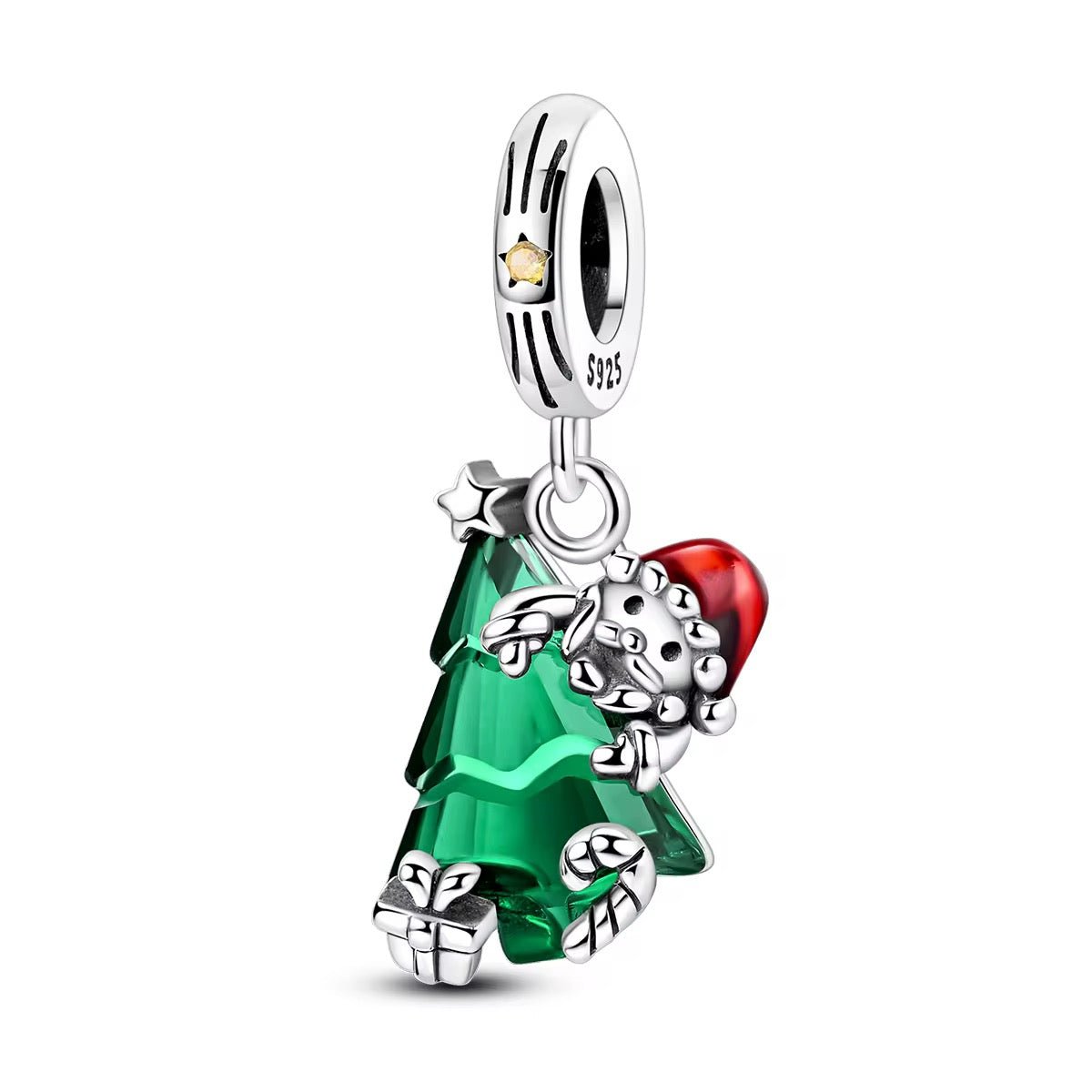Murano Santa Surprise Dangle Charm - bellissi