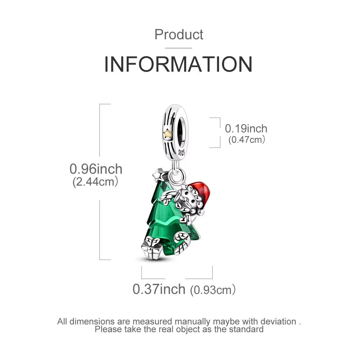 Murano Santa Surprise Dangle Charm - bellissi