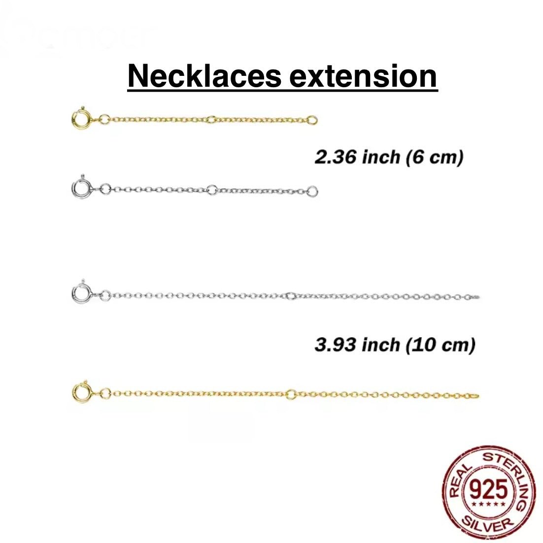 necklace extension chain — adjustable gold extender for customizing necklace length