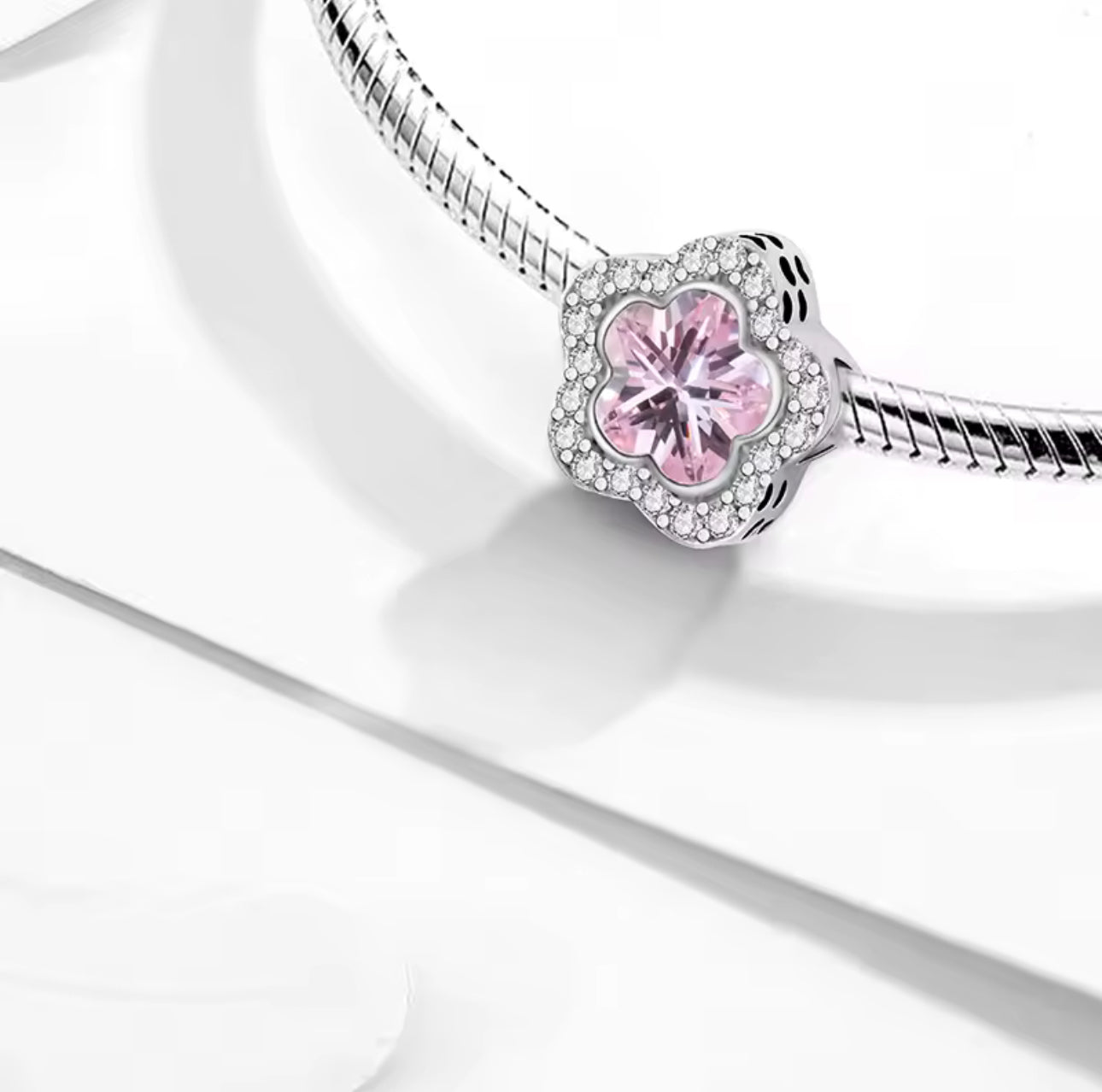 Pink Starflower Charm - bellissi