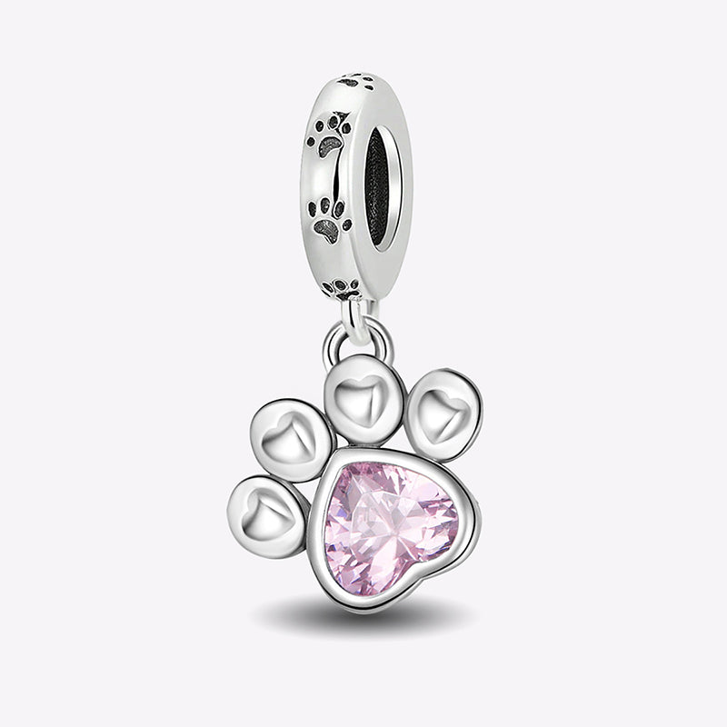 Pink Paw Charm