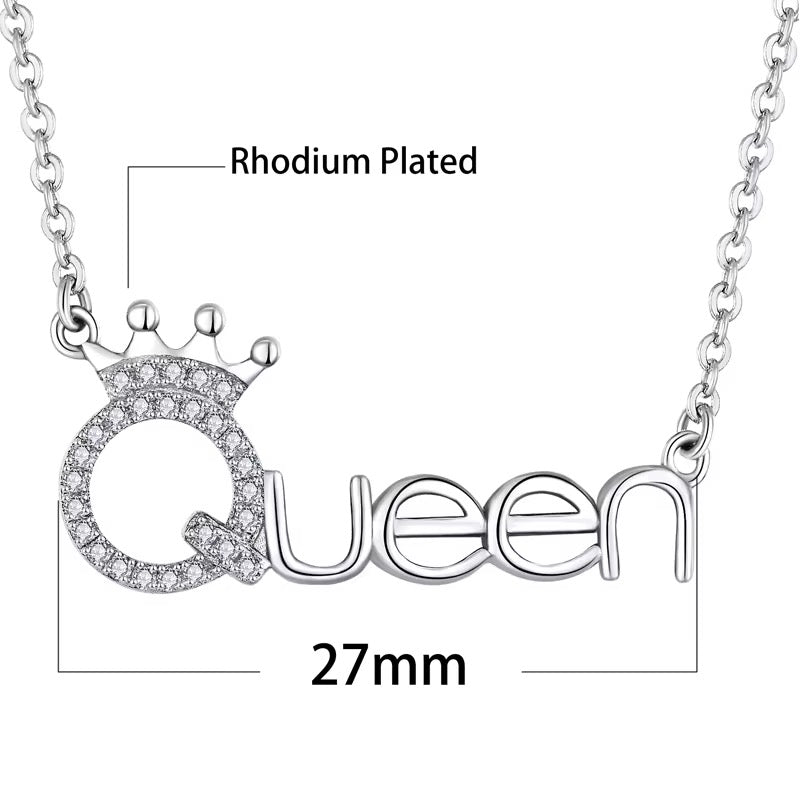 Queen Crown Necklace - bellissi