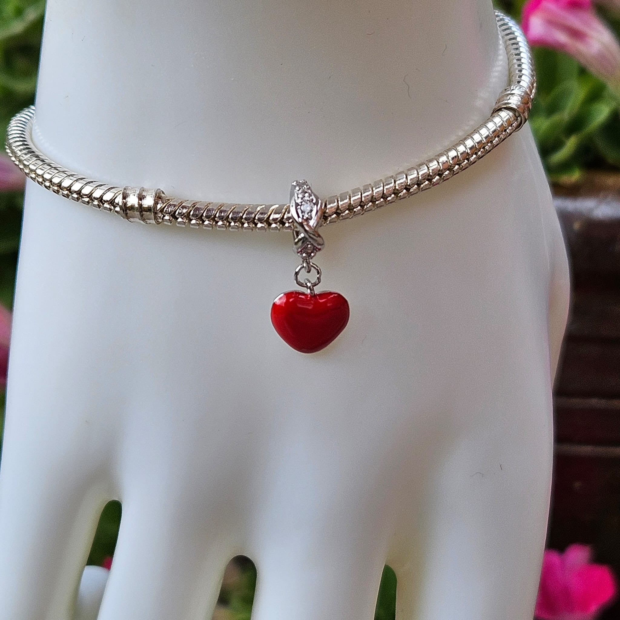 Red Heart Dangle Charm - bellissi