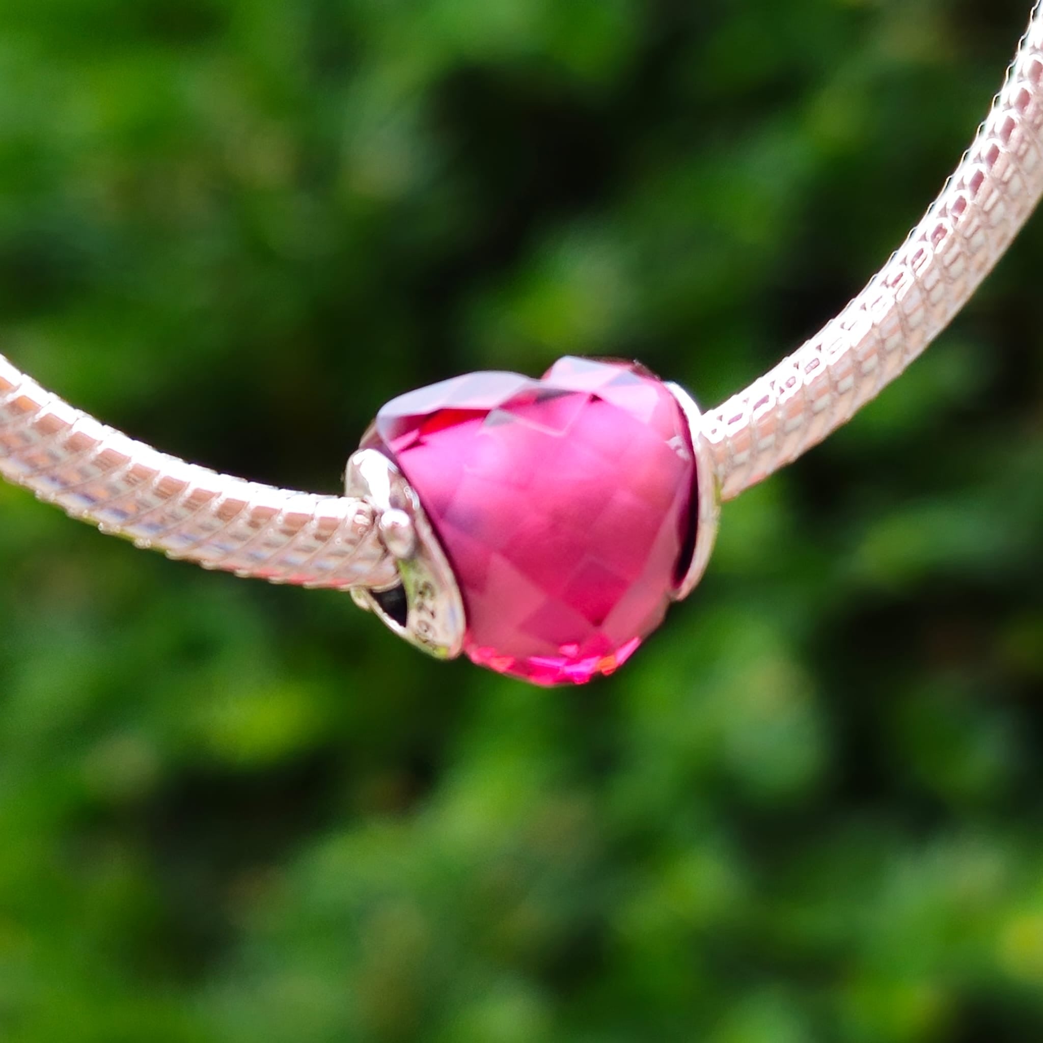 Red Heart Murano Glass Charm - bellissi
