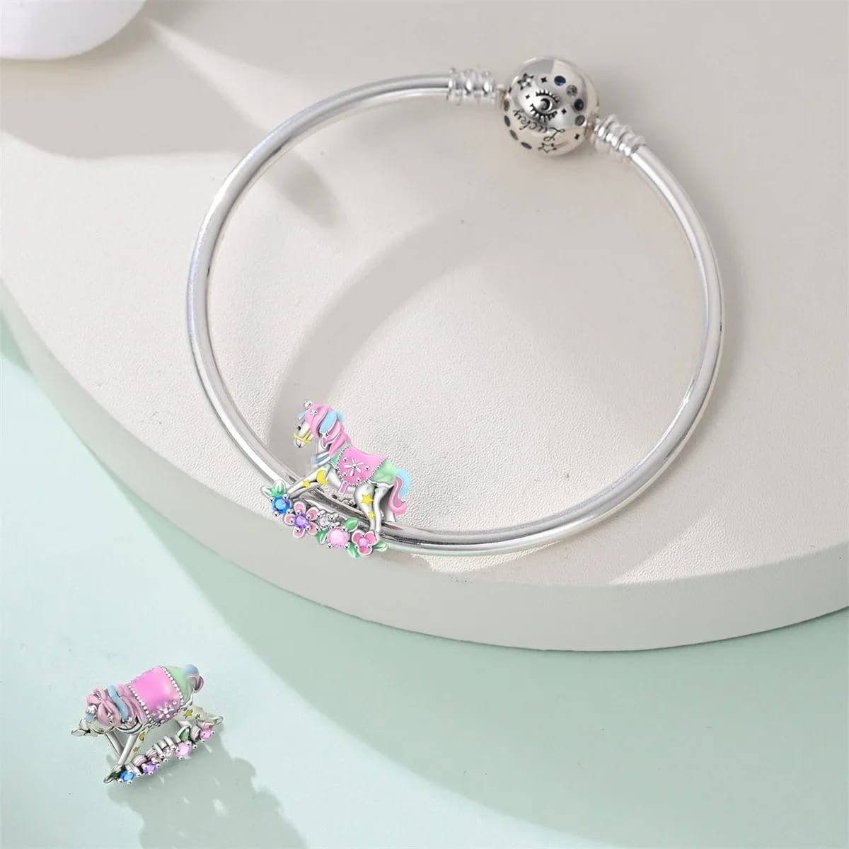 Rocking Horse Dangle Charm - bellissi