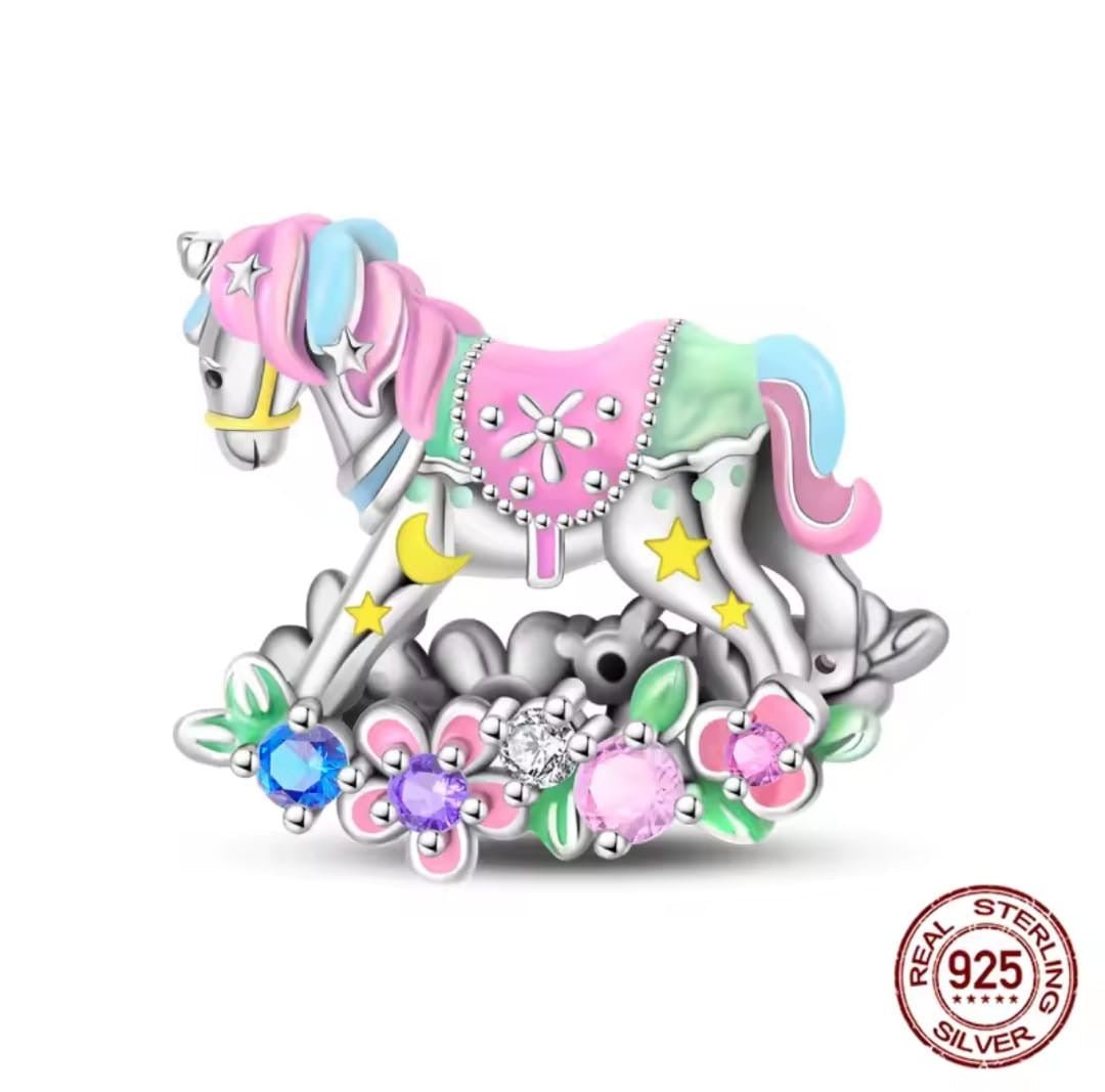 Rocking Horse Dangle Charm - bellissi