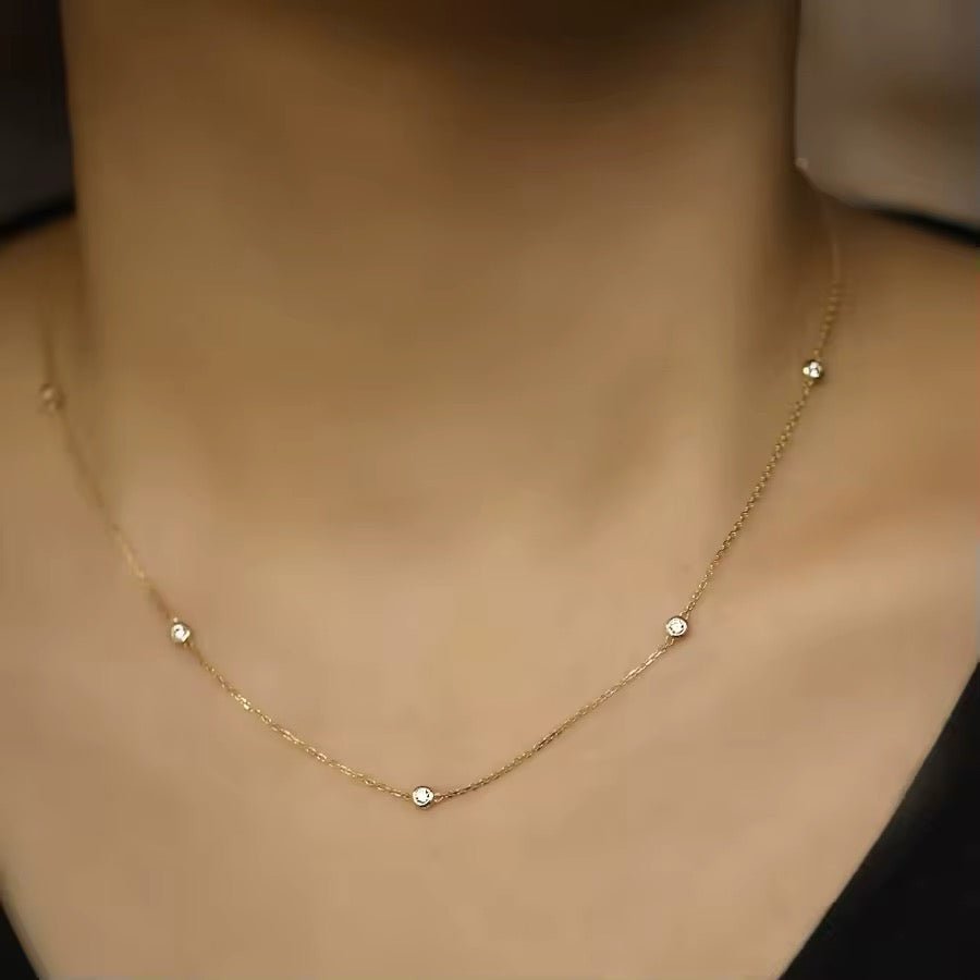 Round Zircon Necklace - bellissi