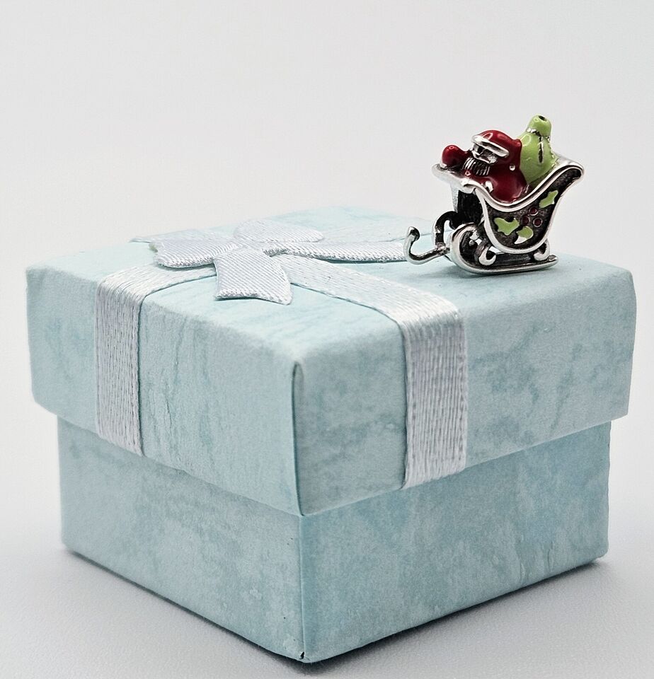Santa Sleigh Charm - bellissi