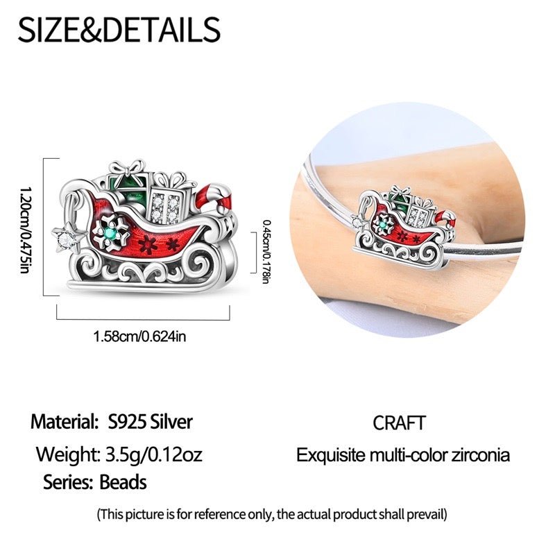 Santa's Sleigh Ride Charm - bellissi