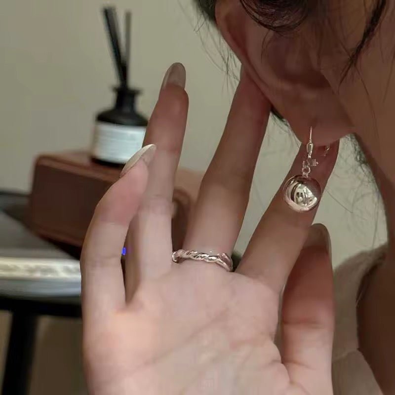 Silver Ball Drop Earrings - bellissi