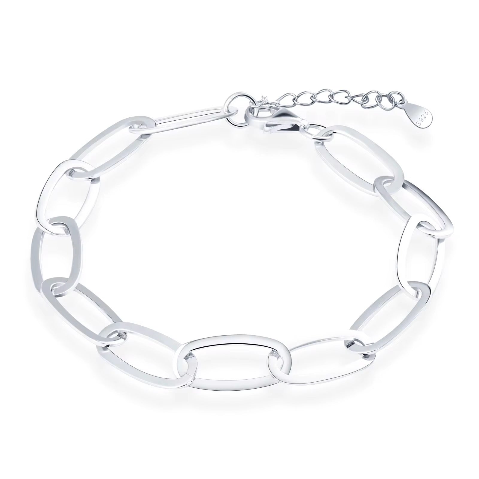 Silver Forge Chain Link Bracelet - bellissi