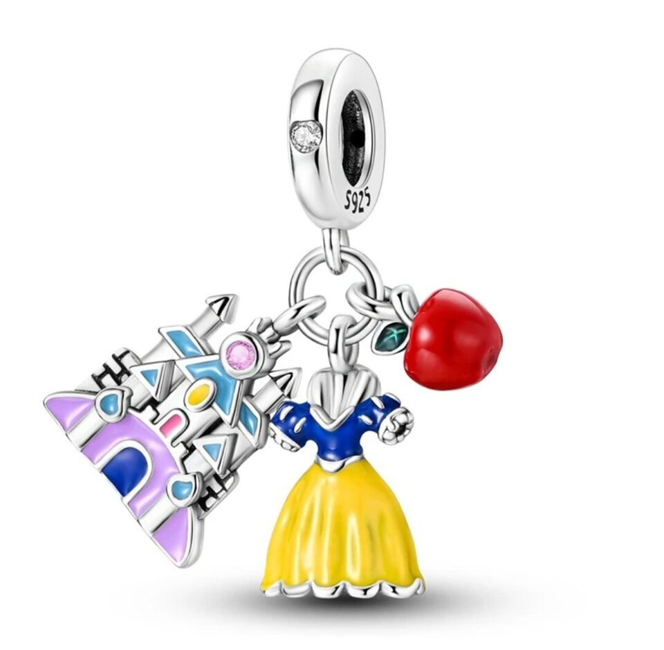 Snow White Dress Apple Dangle Charm - bellissi