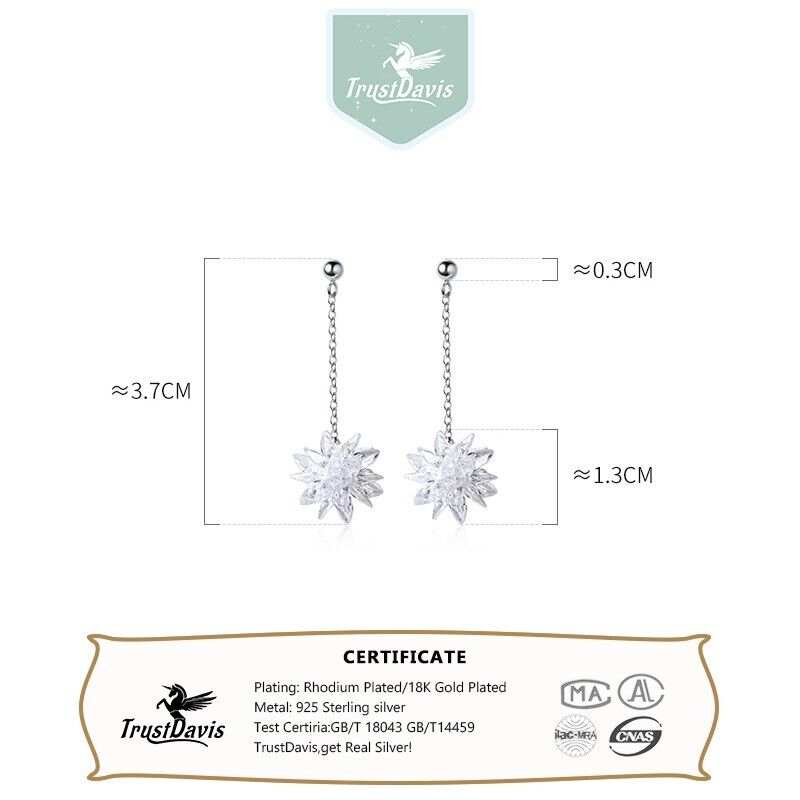 Sparkling Crystal Flower Dangle Stud Earrings - bellissi