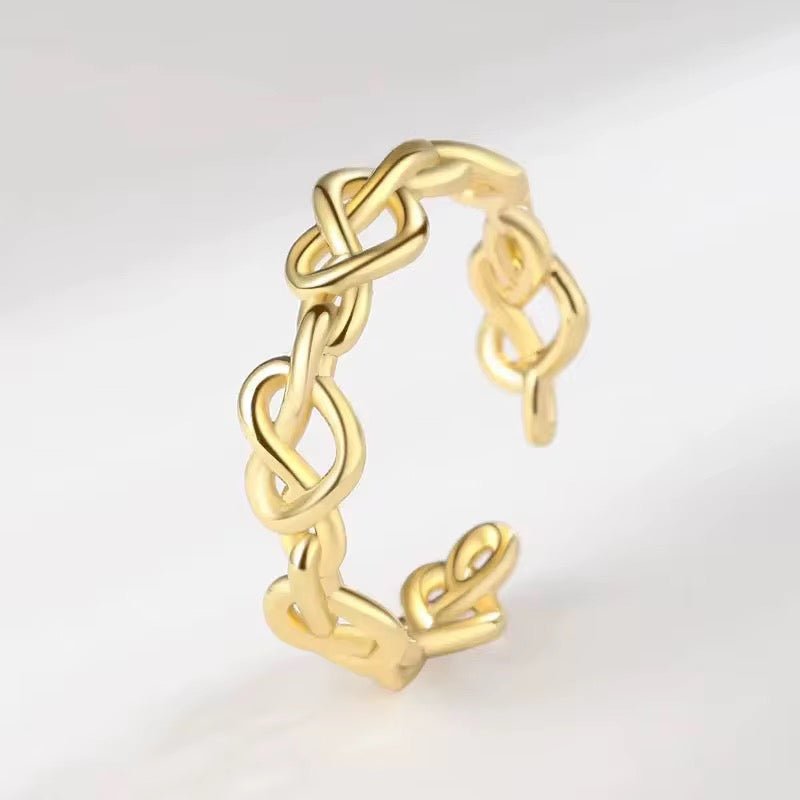 Sterling Silver Love Knot Ring - bellissi