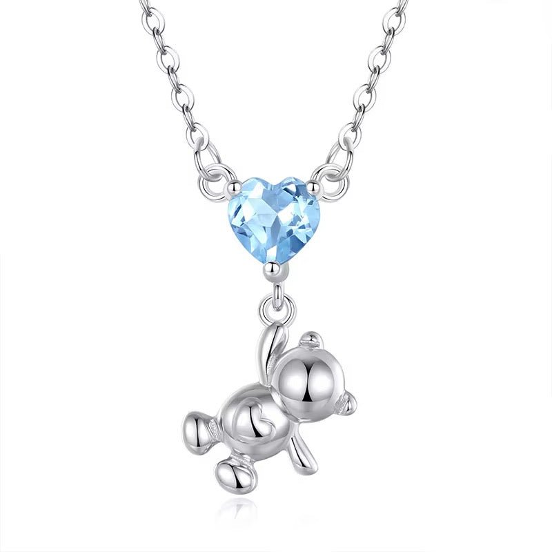 Teddy on Natural Gemstone Necklace - bellissi