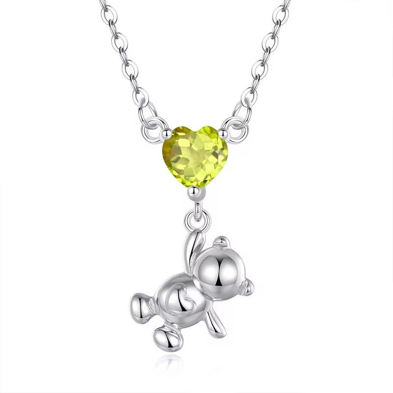 Teddy on Natural Gemstone Necklace - bellissi