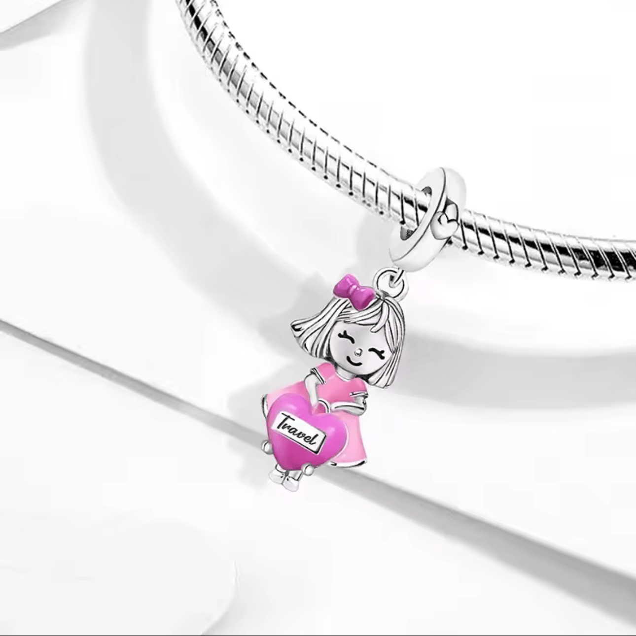 Travel Girl Charm - bellissi