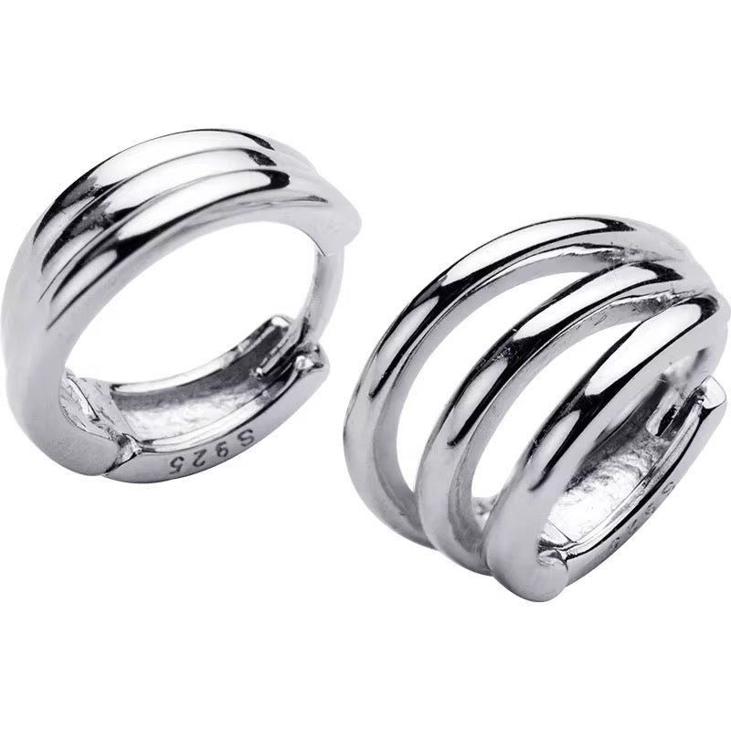Triple Circle Hoop Earrings - bellissi