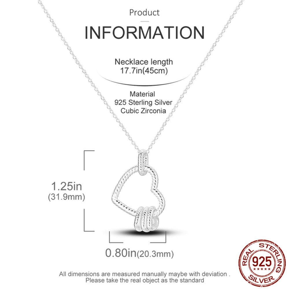 Triple Heart on Heart Necklace - bellissi