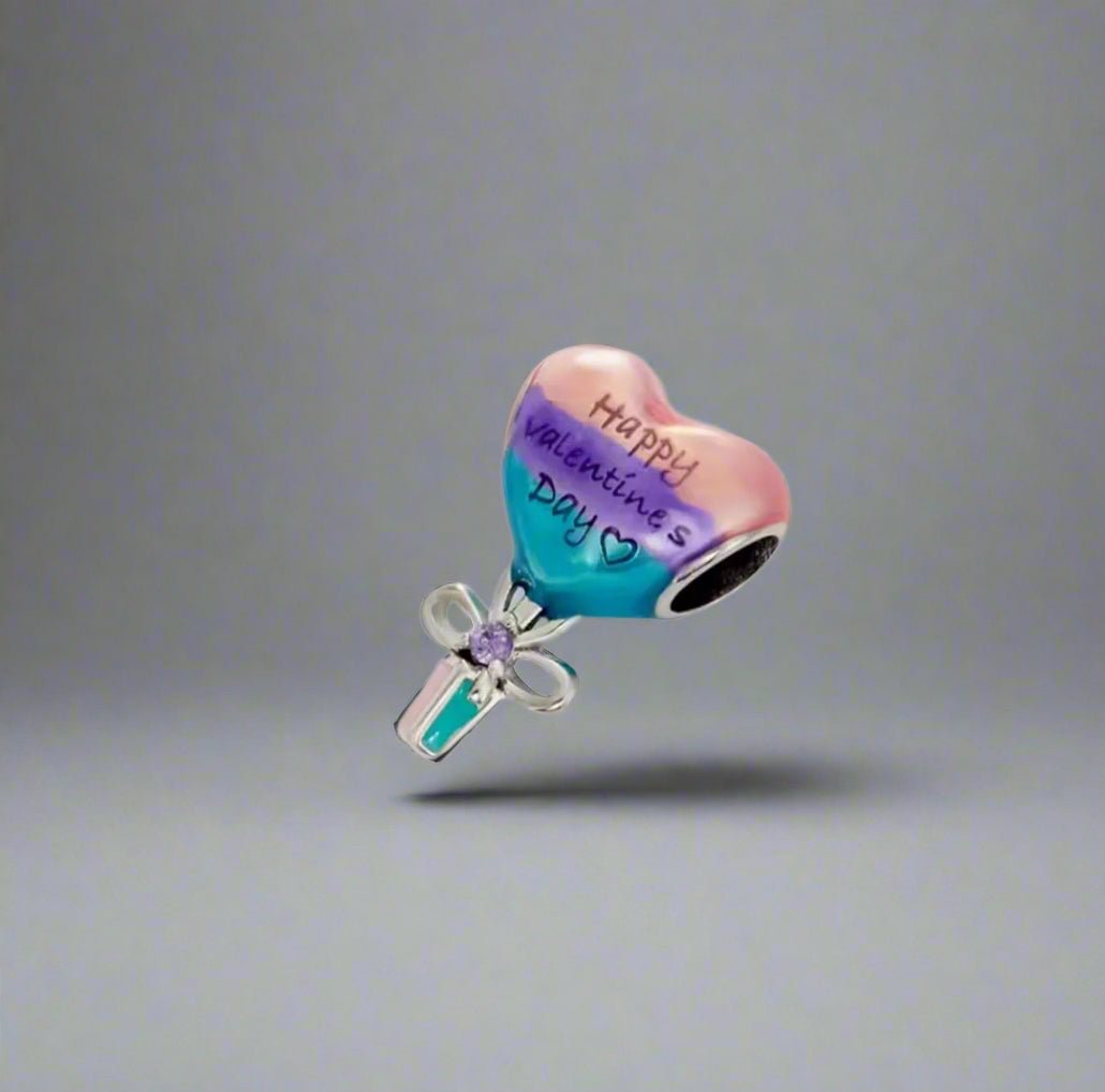 Valentine’s Day Heart Bead Charm - bellissi