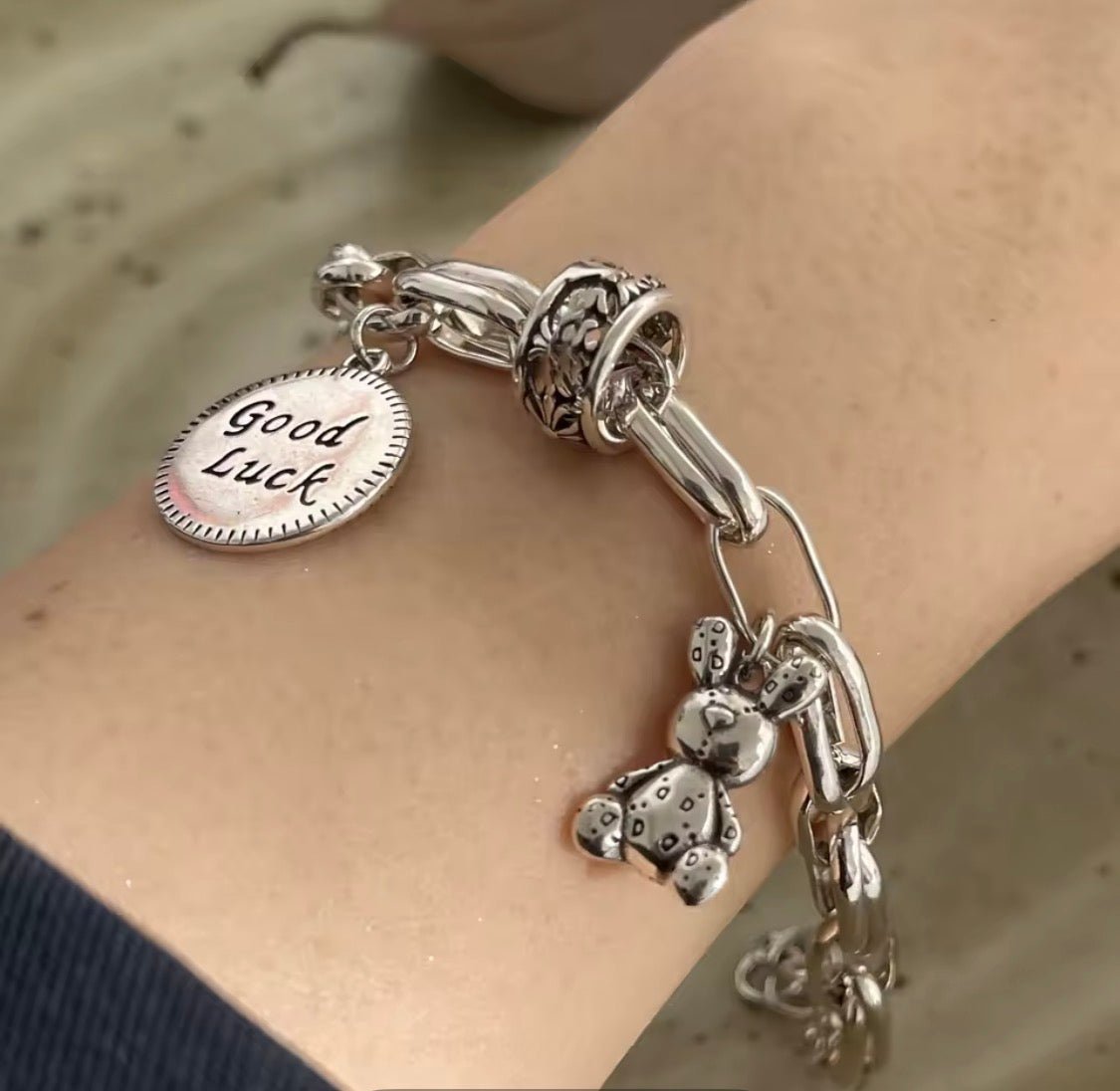 Vintage Style Lucky Amulet Bracelet - bellissi