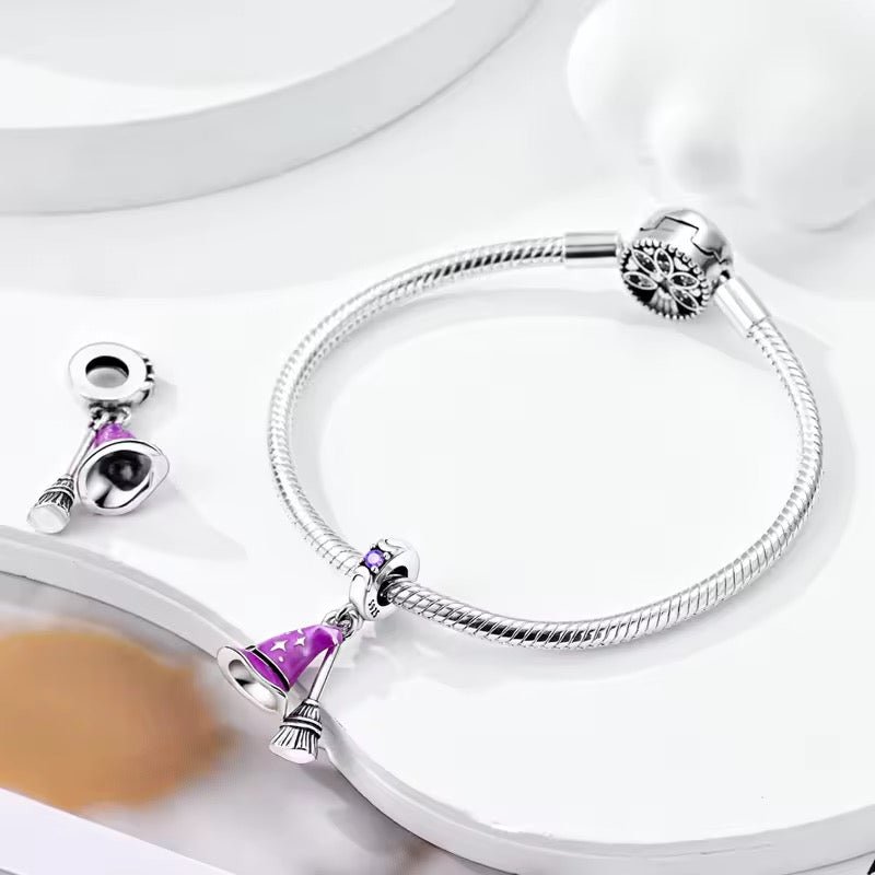 Witch Hat & Broom Charm - bellissi