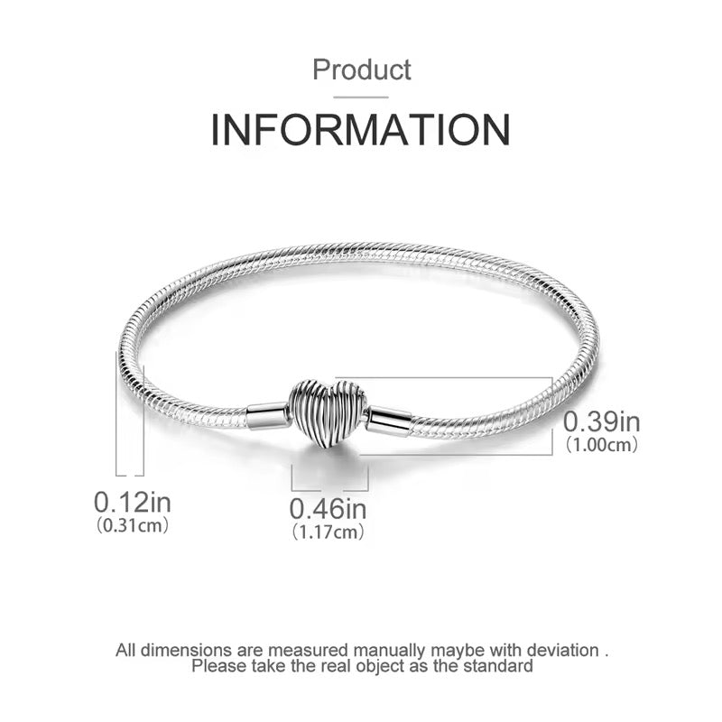Zebra Heart Charm Bracelet - bellissi