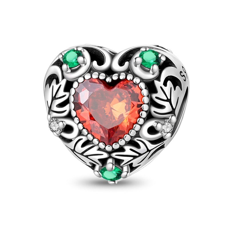 Autum Heart Charm