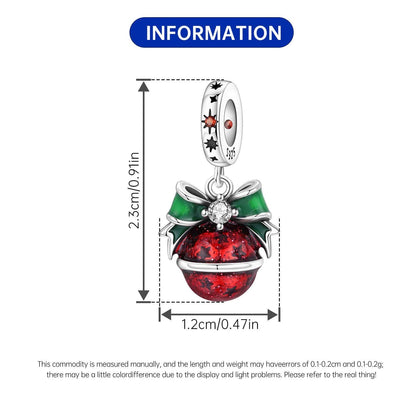 Festive Holiday Bauble Charm