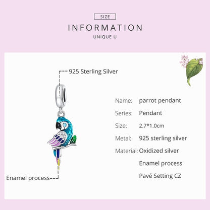 Parrot Dangle Charm