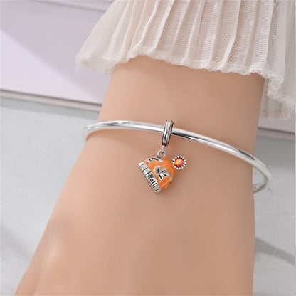 Pumpkin Leaves Dangle Charm