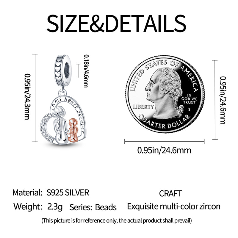 Mum & Daughter Dangle Charm