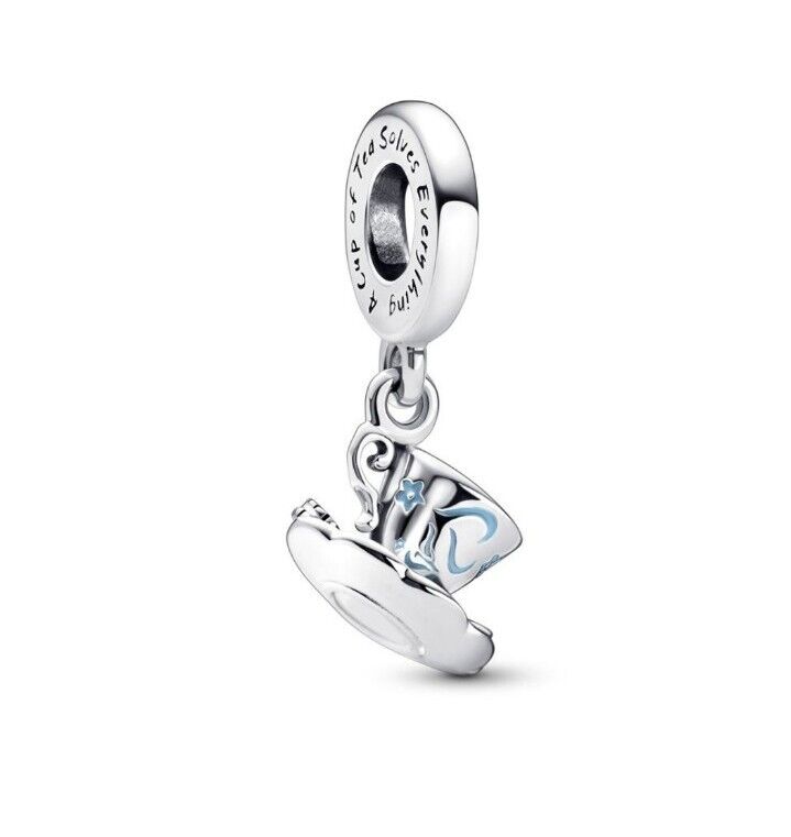 Cup Of Tea Silver Charm