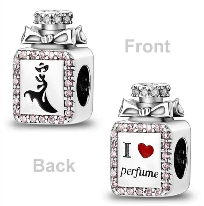 Pink Zircon Heart Perfume Charm