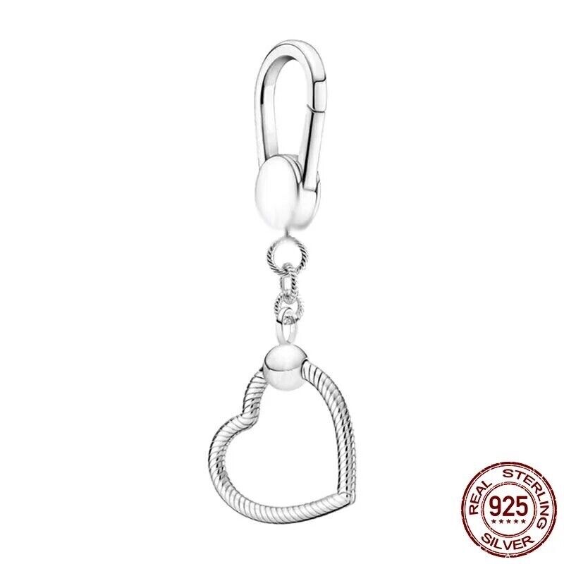 Bag Chain Key Ring Heart Charm Keychain