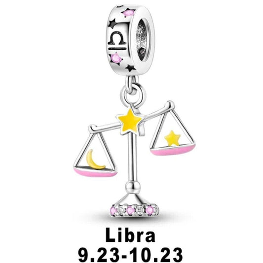 Luminous Zodiac Sign Libra Dangle Charm