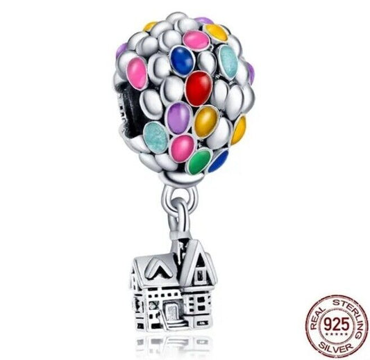 Colourful Hot Air Balloon Charm