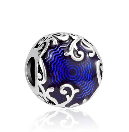 Blue Bead Charm