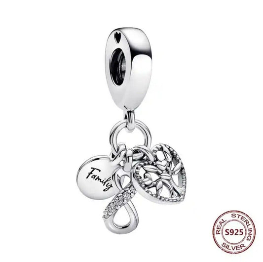 Family Infinity Tree of Life Charm