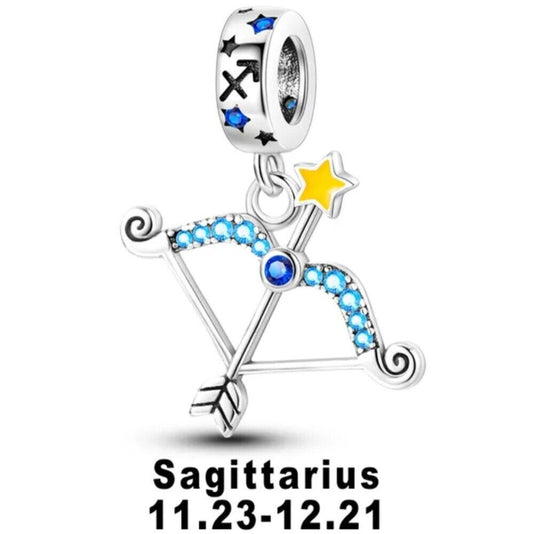 Luminous Zodiac Sign Sagittarius Dangle Charm