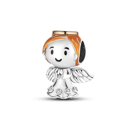 Happy Angel with Wings Charm