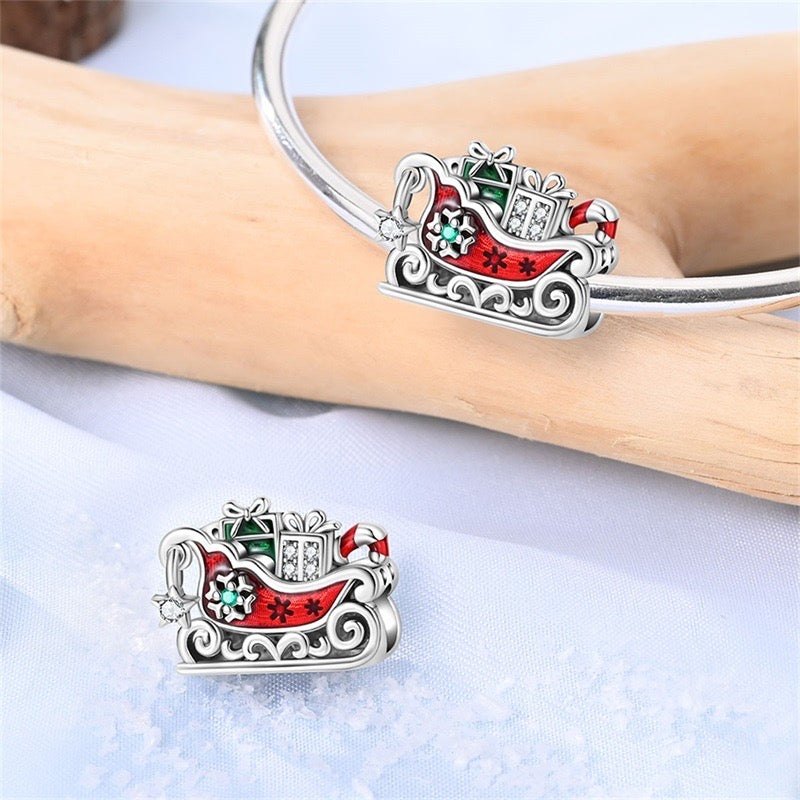Santa's Sleigh Ride Charm
