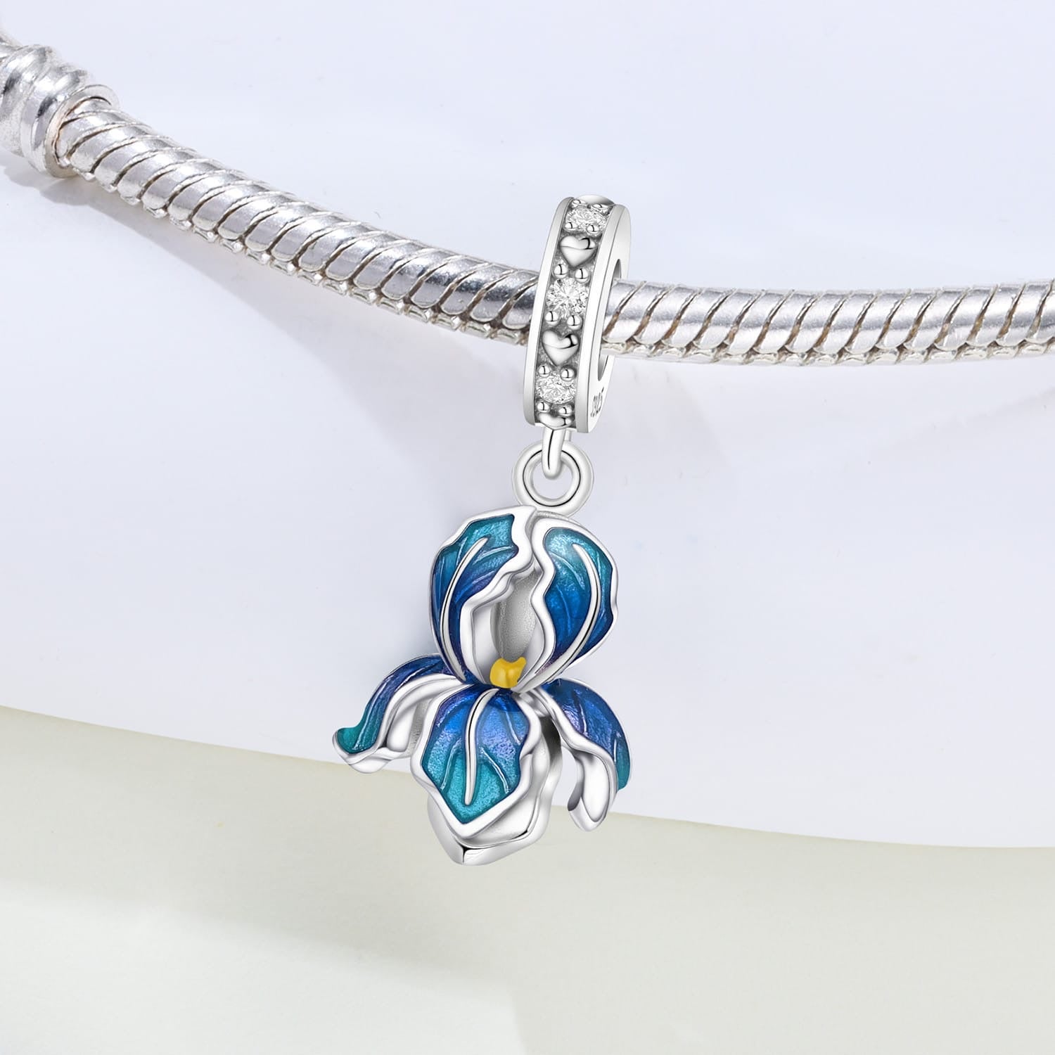 Northern Lights Iris Charm